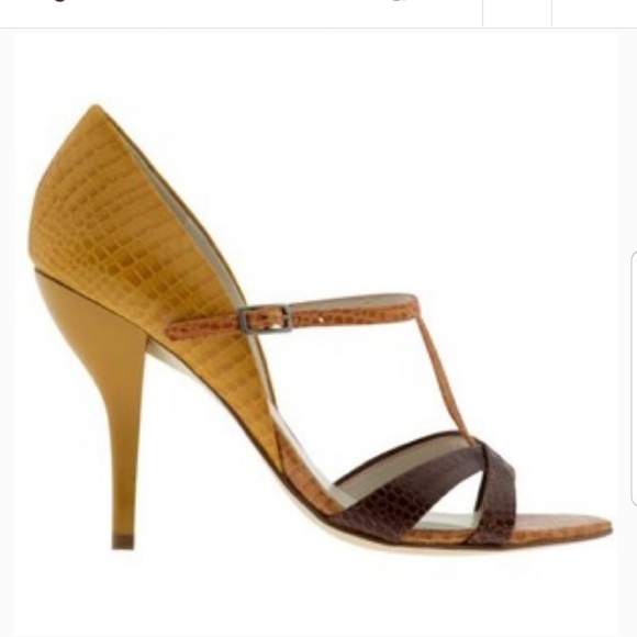 Nine West Hayek Sandal • Mustard Yellow Heels - Picture 4 of 13